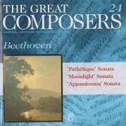 Обложка альбома The Great Composers, 24: &quot;Moonlight&quot; Sonata / &quot;Appassionata&quot; Sonata / &quot;Pathetique&quot; Sonata, Музыкальный Портал α